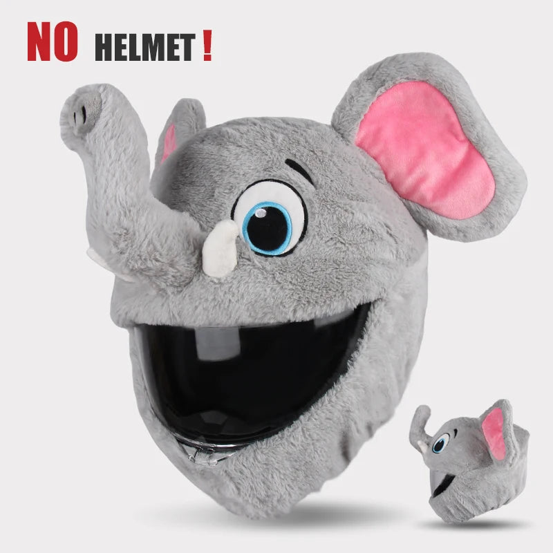 Motorradhelm Cartoons Plüsch Helm Schutzhülle Helm Integralbezüge für Outdoor-Spaß Personalisierte Helme Weihnachten