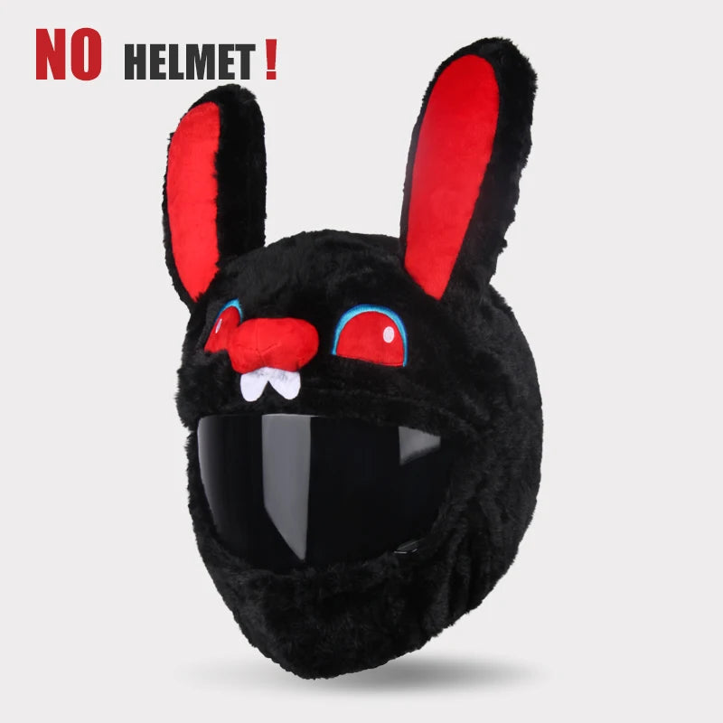 Motorradhelm Cartoons Plüsch Helm Schutzhülle Helm Integralbezüge für Outdoor-Spaß Personalisierte Helme Weihnachten