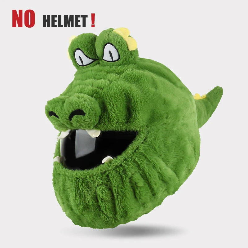 Motorradhelm Cartoons Plüsch Helm Schutzhülle Helm Integralbezüge für Outdoor-Spaß Personalisierte Helme Weihnachten